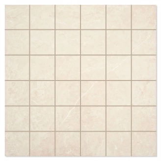 Marmor Mosaik  Klinker Firenze Crema Matt 30x30 (5x5) cm